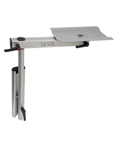 Nuova Mapa Onda | Swivel Aluminium Table Leg - Silver Anodized