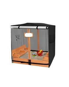 420D Sandbox Cover with Roof and Bench