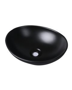 Dutxa Bathroom Basin Ceramic Vanity Sink Hand Wash Bowl Counter Matte Black