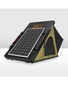 San Hima Kalbarri Lite Rooftop Tent Hardshell Olive+250W Solar Panel+Ladder&Rack