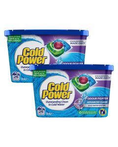 Cold Power Odour Fighter x 52 Laundry Detergent Capsules
