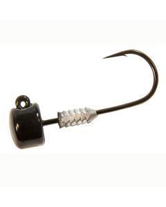 5 Pack of TT Lures Black Nedlockz Jigheads - Mushroom Head Jig Heads