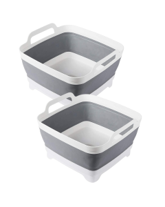 2x Collapsible Foldable Strainer Pack - Fruit/Veggies Washing Storage Basket