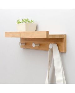 Bamboo Floating Wall-Mounted Rack Coat Hook Rack Towel Hanger Holder European Style Dress Coat Hook Wall Door Hat Hanger