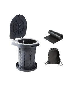 Adjustable Portable Camping Toilet with Storage Bag