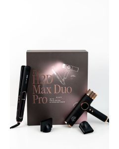 H2D Max Duo Linear Straightener & Blowdryer Combo - Matt Black/Rose Gold