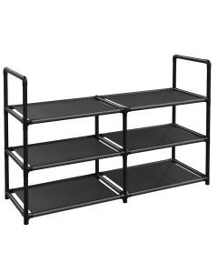 Keep your entryway tidy and stylish with our 3-Tier Shoe Rack
