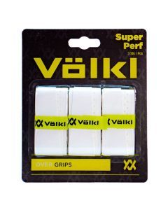 Volkl Super Perf Tennis Racquet Overgrip - White (3 Pack / Tennis, Squash & Pickleball)