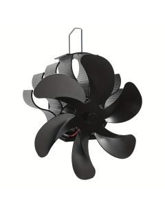6-Blade Quiet Fireplace Fan Heat Circulator