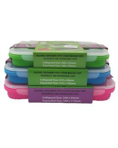 Collapsible Space Saving Rectangular Container Set - 3 Pack