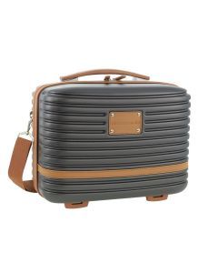 Pierre Cardin Hard Shell Travel Cosmetic Organiser - Charcoal (Beauty Case)