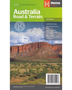 Hema Australia Road and Terrain Map (2nd edition)