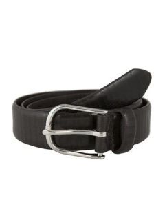 Dents Mens Lizard Print Leather Belt - Brown