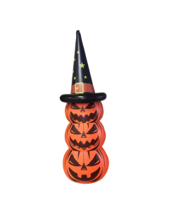Glow-in-the-Dark Inflatable Pumpkin Scarecrow Decoration