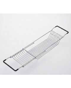 Shower Caddy Bath Tub Rack Metal Chrome Plated Hanging Over Hook Basket