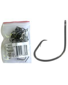 50 Pack of Tsunami Size 2 Black Nickel Mutsu Circle Hooks - Chemically Sharpened