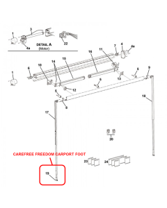 CareFree Freedom Carport Foot
