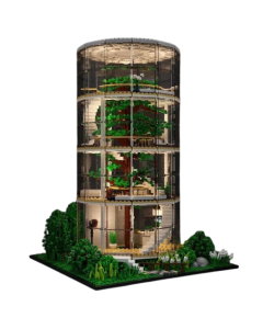 Glass Tree House Modular Building Blocks Glass House Moc Bricks Tree House Toys Bricks
