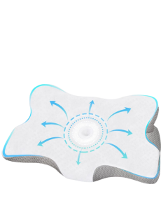 Orthopedic Memory Foam Cervical Pillow Support White
