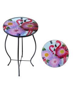 Glass Round Mini Side Table