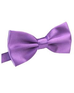 Mens Large Purple Bow Tie (Pre-Tied Classic Formal Necktie)
