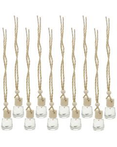 10PCS Hanging Glass Perfume Bottle Car Scent Diffuser–8ml