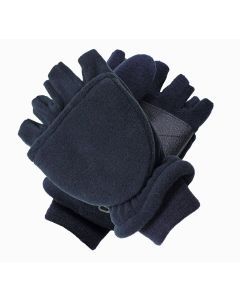 Dents Mens 3M Thinsulate Convertible Lined Half Finger Gloves/Warm Winter Mittens - Navy