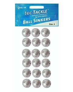 18 x Jarvis Walker 0 Ball Sinkers - Pre Packed 0 Ball Fishing Sinkers