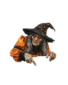 Halloween Witch Fence Decoration