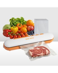 San Hima Vacuum Sealer Machine Fresh Wet Dry Food Saver Storage W/ Reusable Bags