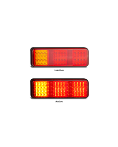 LED Autolamps 283ARRM Stop/Tail/Indicator/Reflector 12-24 Volt, Single Blister