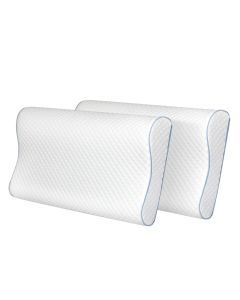 Dreamz Memory Foam Pillow White High-Density Neck Shoulder Support Pain Slow