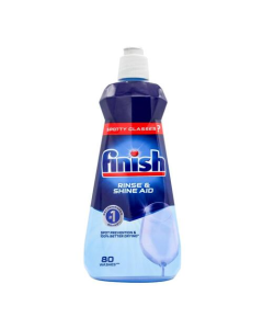 Finish Rinse Aid Shinier and Drier Liquid for Dishwashing 400ml