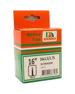 Duro 16 x 1.5/1.75 Bicycle Tyre Tube for 16" Inch Kids Bikes Schrader Valve