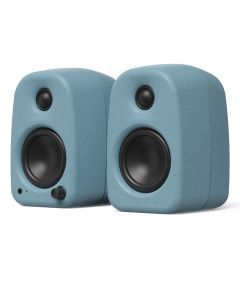 Kanto UKI 100W Desktop Speakers with Bluetooth, USB-C, Headphone out, Cornflower (Matte Blue), Pair