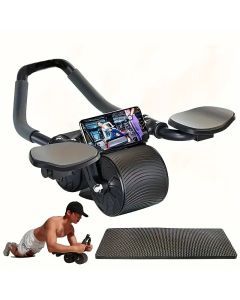 Automatic Rebound Abdominal Wheel with Elbow Pad