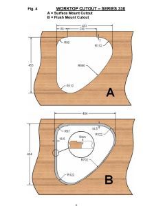 Thetford 3 BURNER TRIANGULAR HOB
