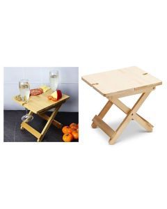 Bamboo  Grappa Folding Table Portable Picnic Wine Table Foldable Compact