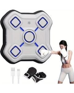 Smart Wall-Mounted Music Boxing Training Machine(White)