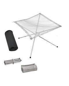 Foldable Stainless Steel Mesh Fire Pit Rack