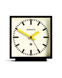 Newgate Amp Mantel Clock Black With Yellow Hands