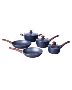 Clevinger 8 Piece Non-Stick Cookware Set (Frying Pan, Casserole & Saucepan)