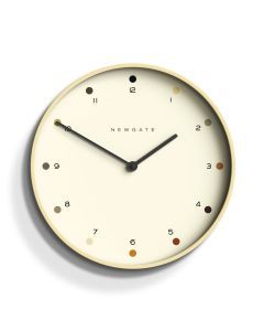 Newgate Mr Clarke Clock Pale Wood Dot Dial