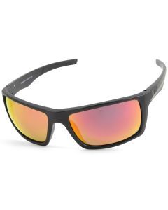 Dirty Dog Primp Satin Black/Red Fusion Mirror Polarised Unisex Sunglasses 53535