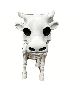 Halloween Bull Skeleton Statue Decor