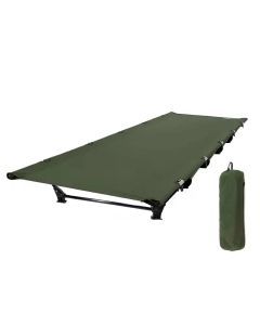 Portable Camping Cot Compact Folding Bed Green