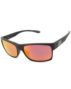 Dirty Dog Furnace Satin Black/Red Fusion Mirror Polarised Unisex Sunglasses