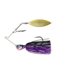 TT Lures 1/2oz Tornado+ Tandem Blade Spinnerbait Lure - PURPLE BLACK