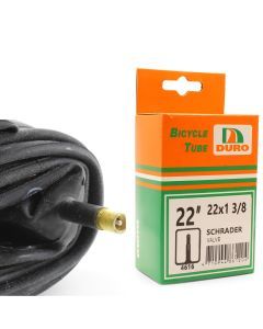 Duro 22" x 1 3/8 Bicycle Tyre Tube for 22 Inch Bike Tyres Schrader Valve