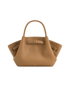 Women's Canvas Brown Mini Crossbody Shoulder Bag (Latte)